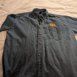 A. Denim McDonald's general manager shirt